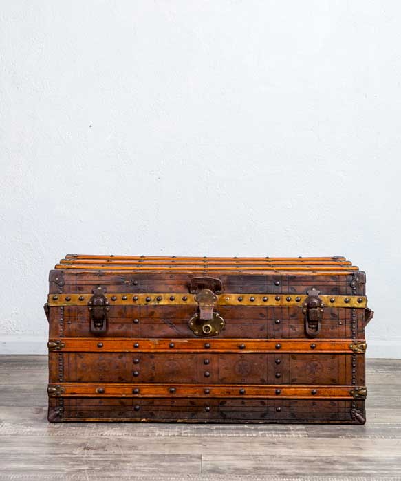 Baúl antiguo de viaje - Antique arte y decoracion