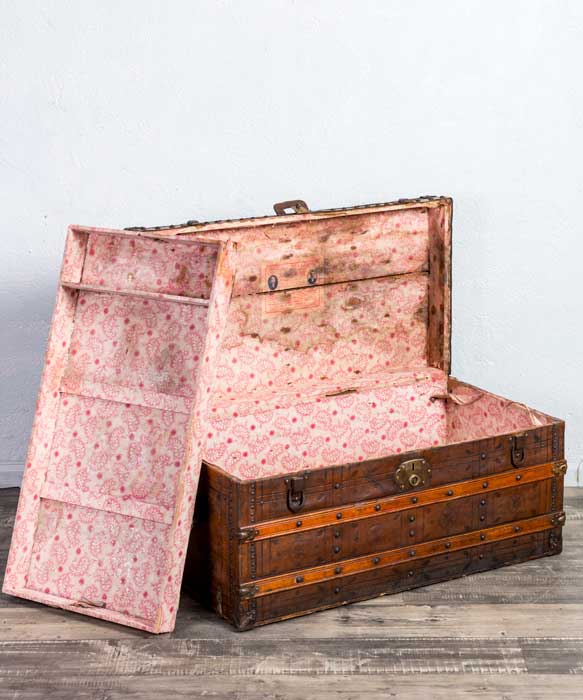Baúl antiguo de viaje - Antique arte y decoracion