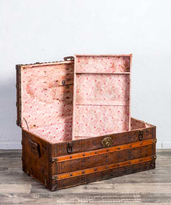 Baúl antiguo de viaje - Antique arte y decoracion