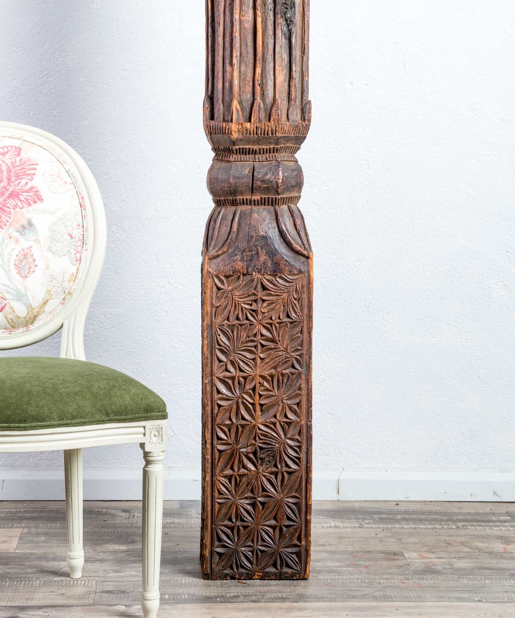 Columna india antigua Latur - Antique arte y decoracion