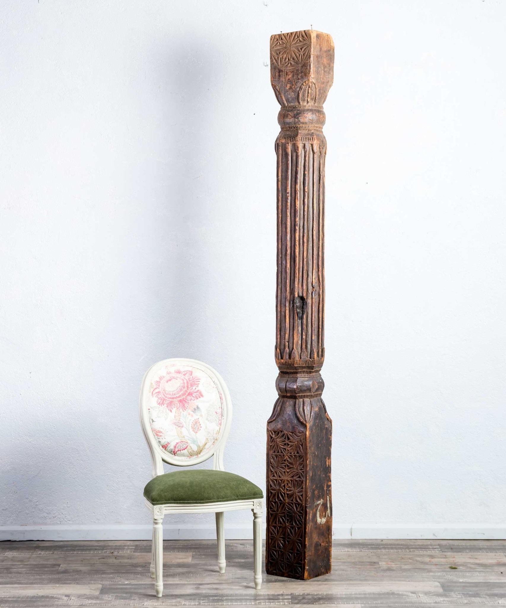 Columna india antigua Latur - Antique arte y decoracion