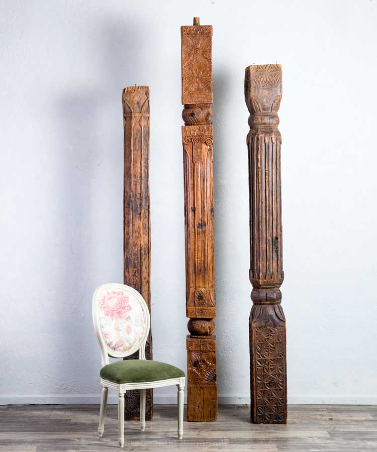 Columna india antigua Susima - Antique arte y decoracion
