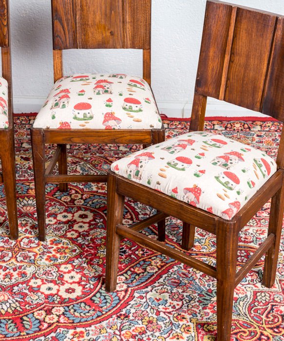 Conjunto de 4 sillas antiguas Blancanieves - Antique arte y decoracion