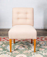 Conjunto de 4 sillas de lino diseño vintage - Antique arte y decoracion