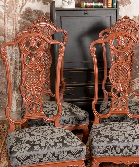 Conjunto de 6 sillas antiguas Jade - Antique arte y decoracion