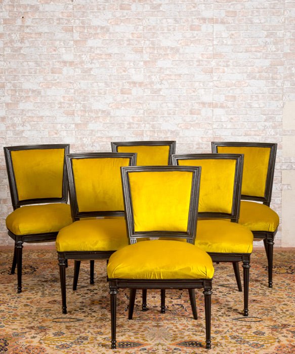 Conjunto de 6 sillas antiguas Luis XVI - Antique arte y decoracion