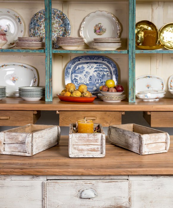 Conjunto de cajas antiguas de madera - Antique arte y decoracion