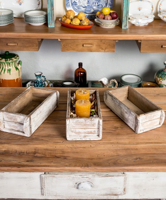 Conjunto de cajas antiguas de madera - Antique arte y decoracion
