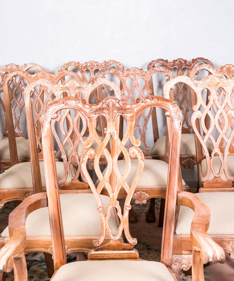 Conjunto de sillas y sillones franceses Vernon - Antique arte y decoracion