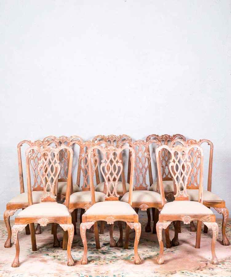 Conjunto de sillas y sillones franceses Vernon - Antique arte y decoracion