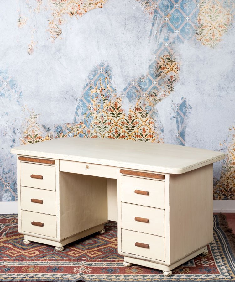 Escritorio de roble americano - Antique arte y decoracion