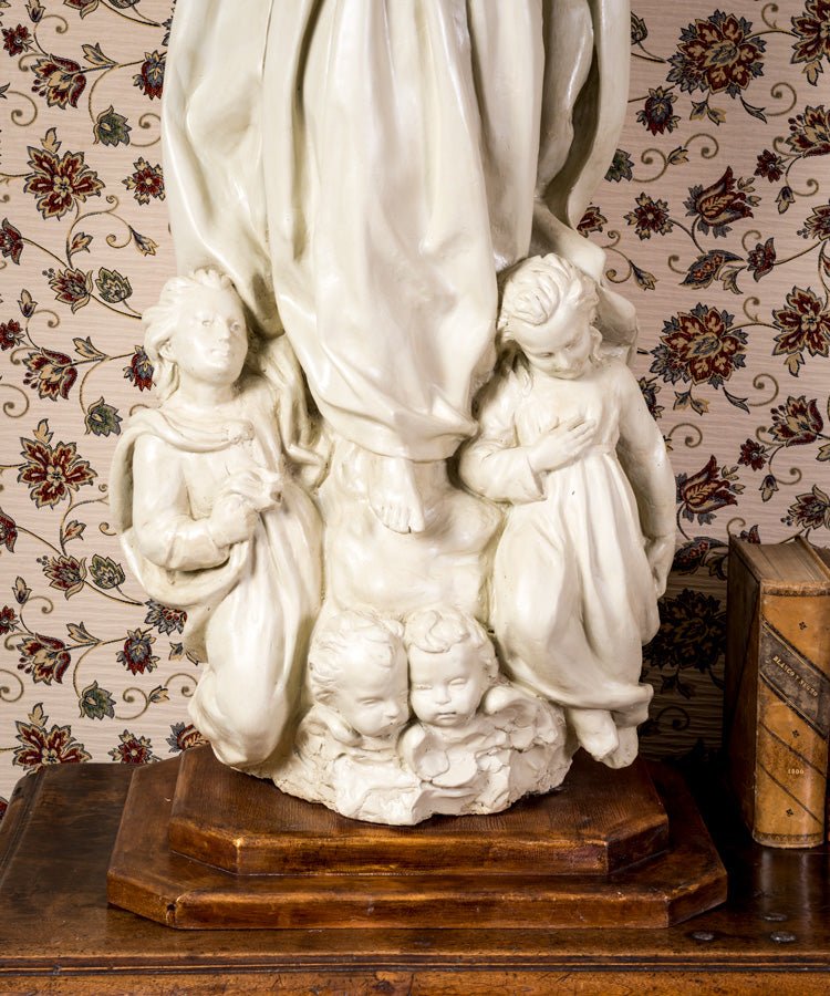 Escultura antigua Virgen De La Asunción - Antique arte y decoracion