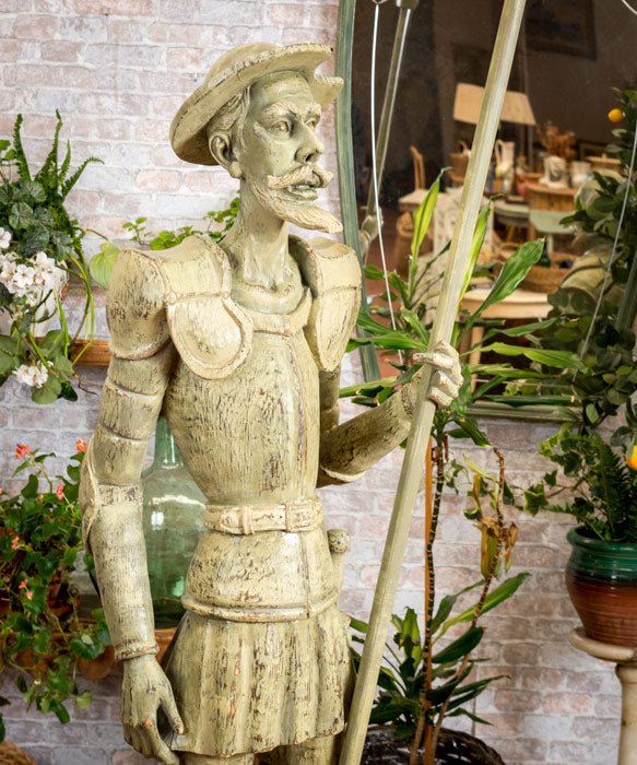 Esculturas de madera Quijote y Sancho - Antique arte y decoracion