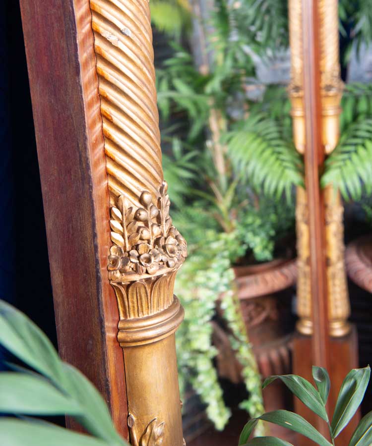 Espejo antiguo de caoba siglo XIX - Antique arte y decoracion