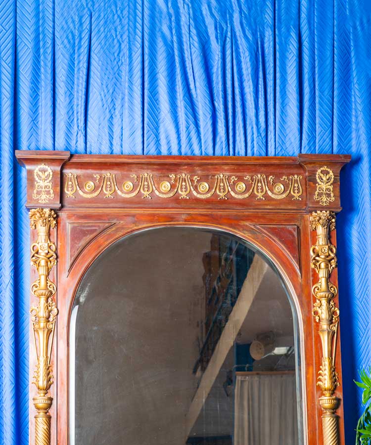 Espejo antiguo de caoba siglo XIX - Antique arte y decoracion