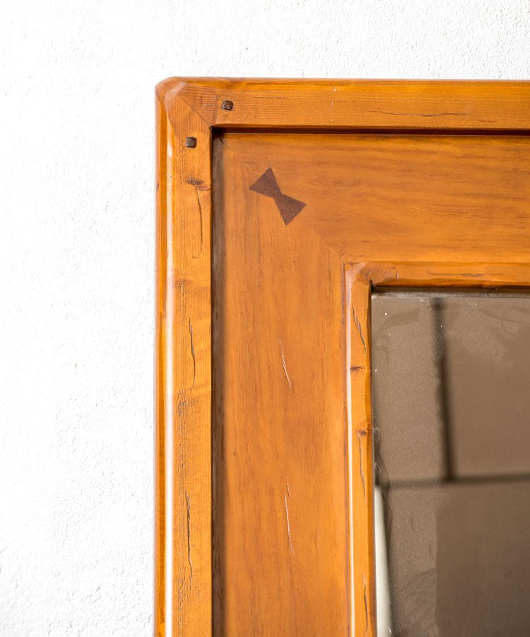 Espejo cuadrado de madera - Antique arte y decoracion