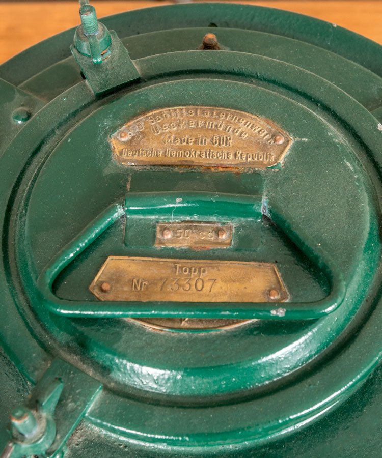 Farol antiguo alemán de barco - Antique arte y decoracion
