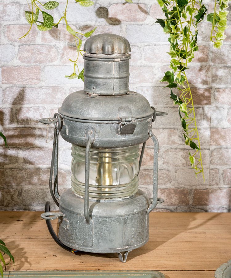 Farol de barco antiguo alemán - Antique arte y decoracion