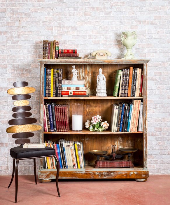 Antique industrial bookcase Verona – Antique arte y decoracion