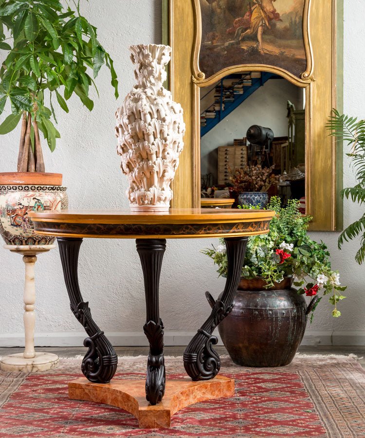 Mesa antigua estilo imperio - Antique arte y decoracion