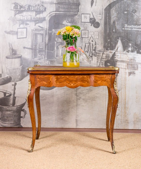 Mesa de juego antigua Luis XV - Antique arte y decoracion