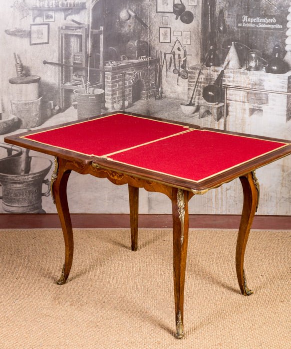 Mesa de juego antigua Luis XV - Antique arte y decoracion