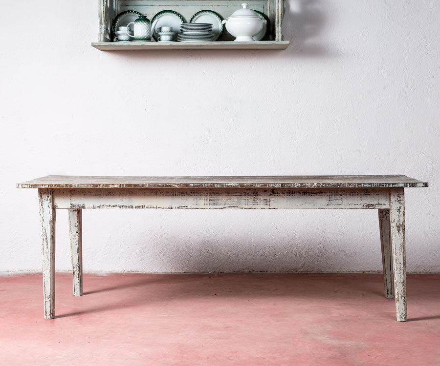 Mesa rústica antigua restaurada La Bustarga - Antique arte y decoracion