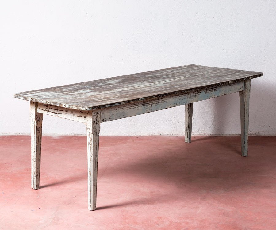 Mesa rústica antigua restaurada La Bustarga - Antique arte y decoracion