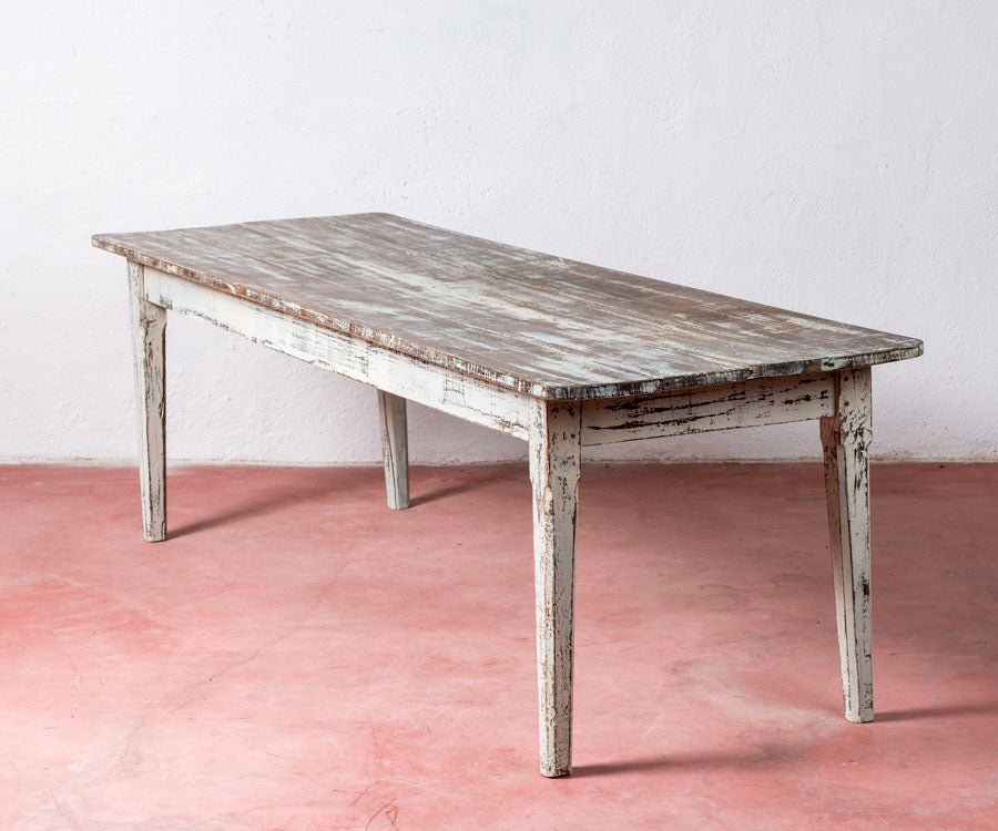 Mesa rústica antigua restaurada La Bustarga - Antique arte y decoracion
