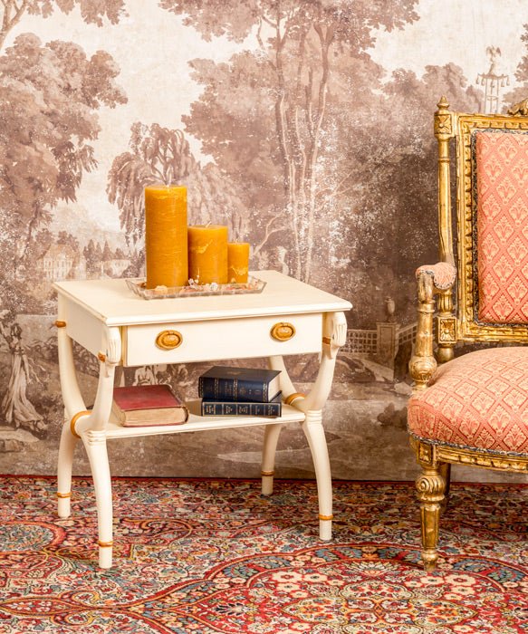 Mesita auxiliar antigua Imperio - Antique arte y decoracion