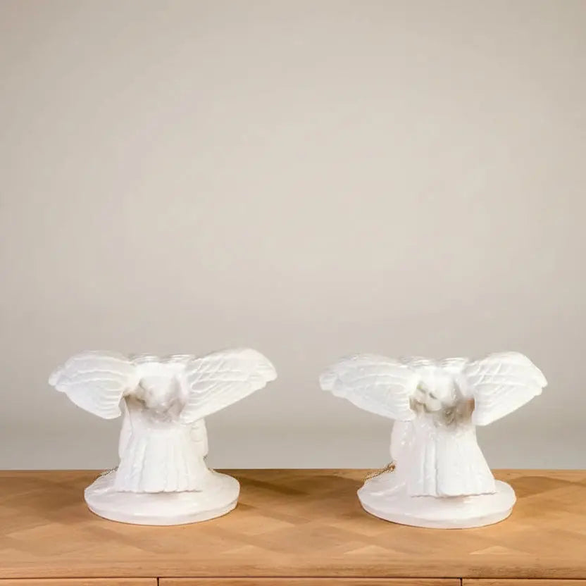 Pareja de águilas de cerámica - Antique arte y decoracion