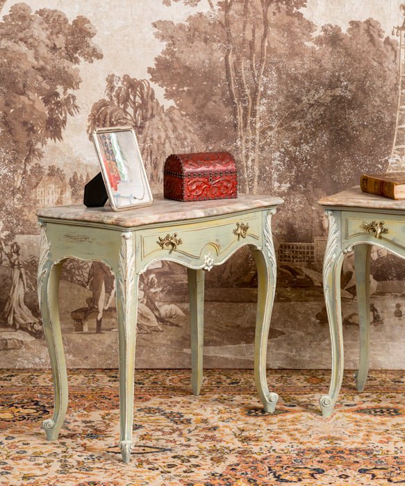 Pareja de mesitas antiguas Laia - Antique arte y decoracion