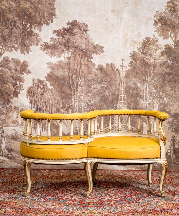 Sofá antiguo tú y yo - Antique arte y decoracion