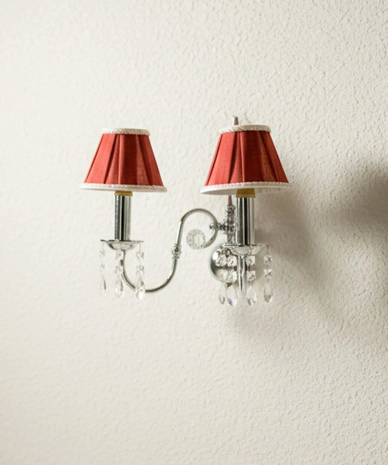 Aplique de pared cromado dos luces Antique arte y decoracion