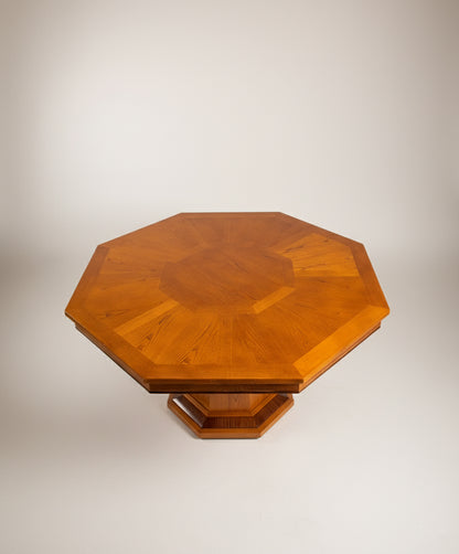 Mesa octogonal de roble