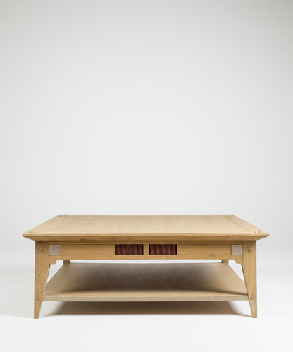 Mesa de centro en madera de roble