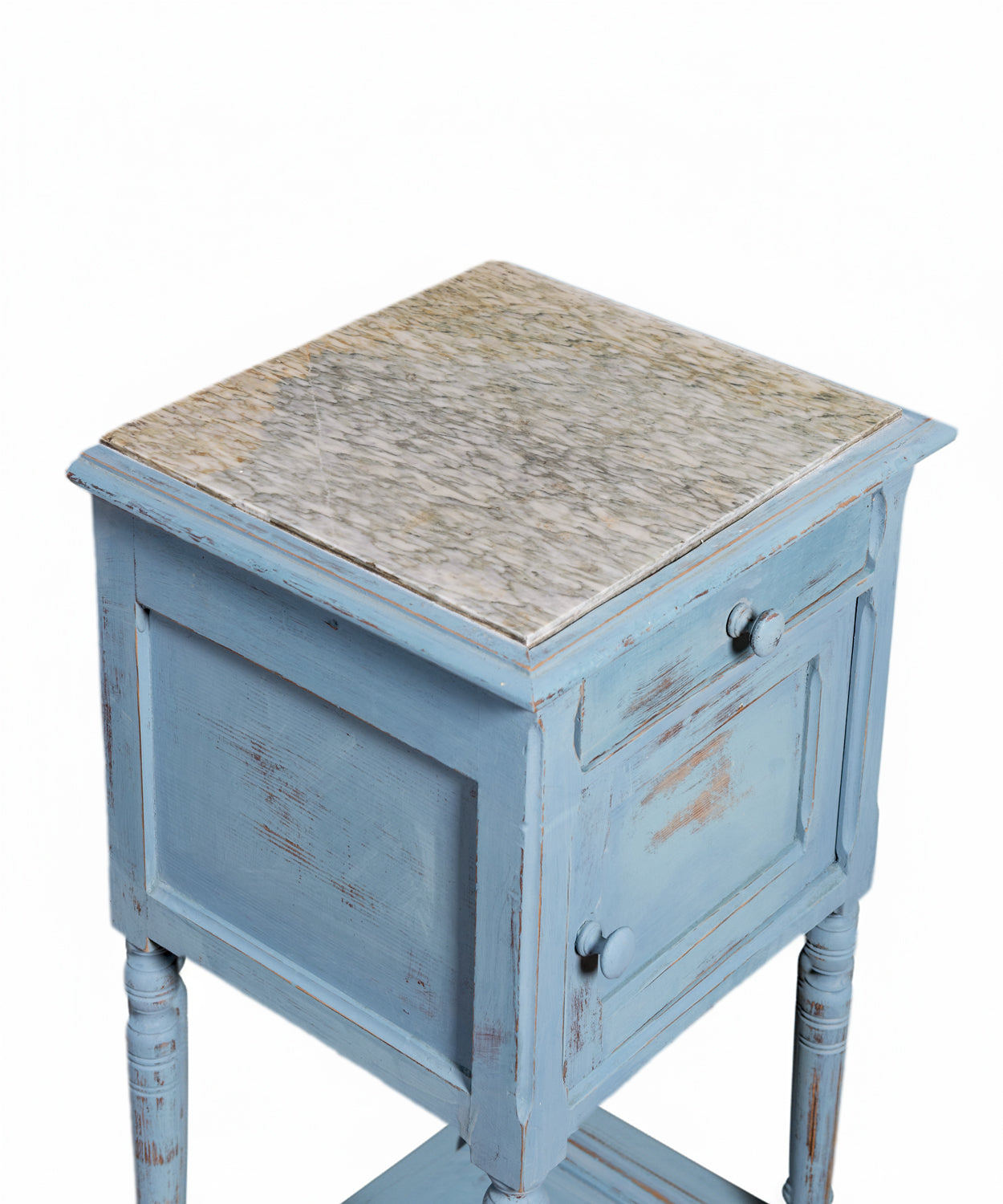 Mesita de Noche Francesa Ciel con Tapa de Mármol