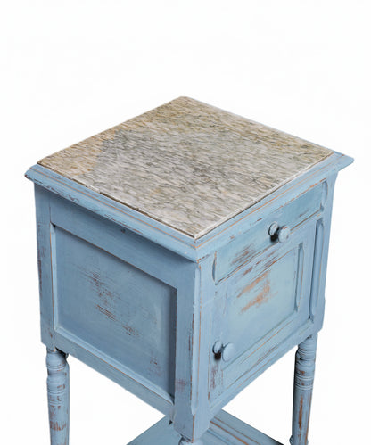 Mesita de Noche Francesa Ciel con Tapa de Mármol