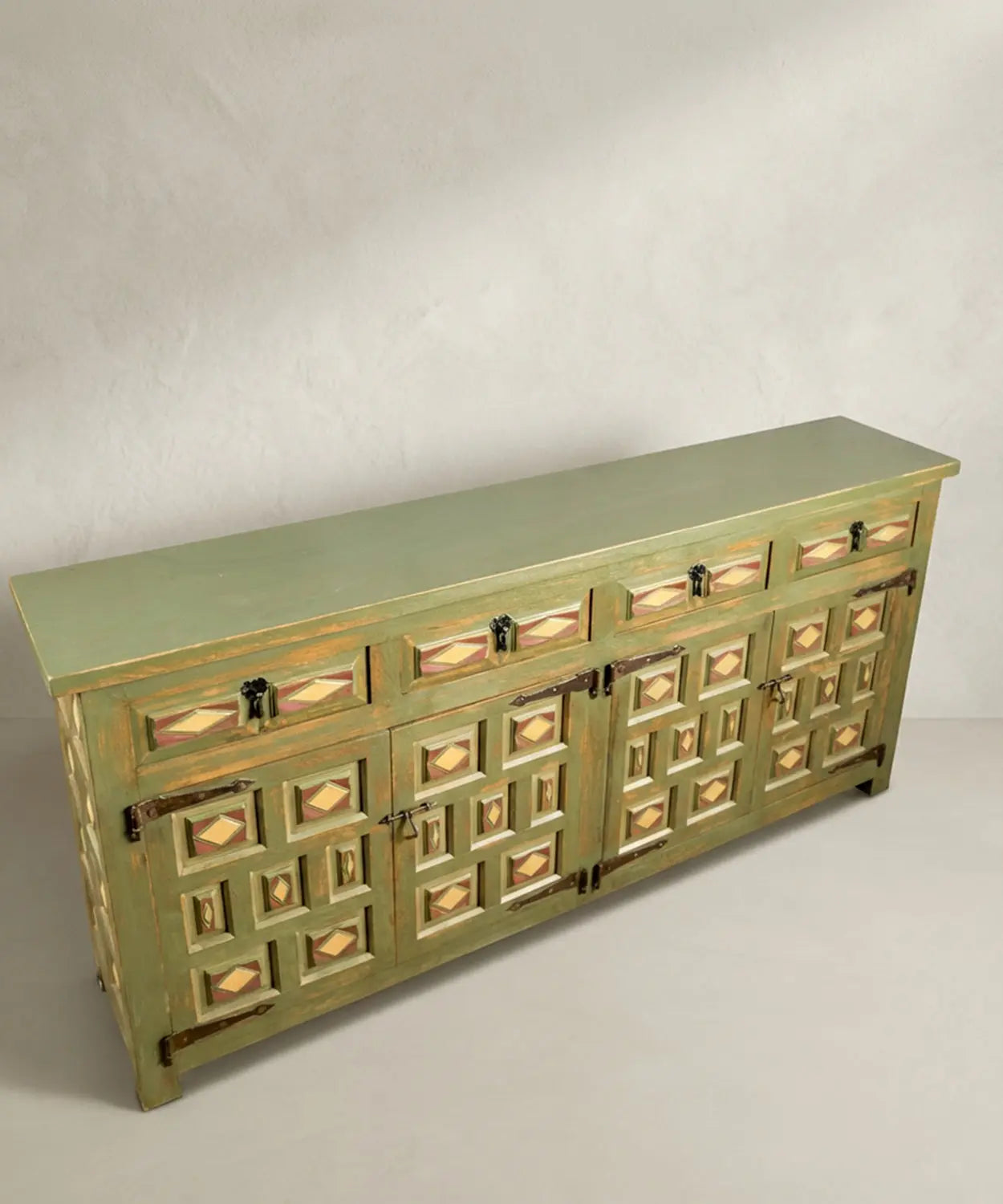 Aparador rústico de madera maciza Leo Antique arte y decoracion