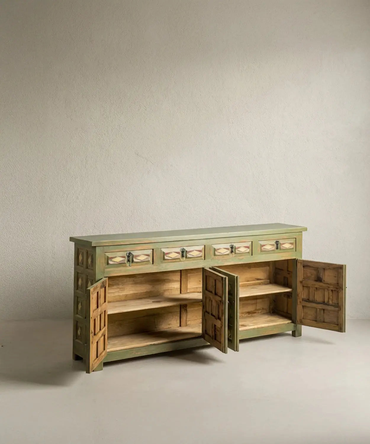 Aparador rústico de madera maciza Leo Antique arte y decoracion