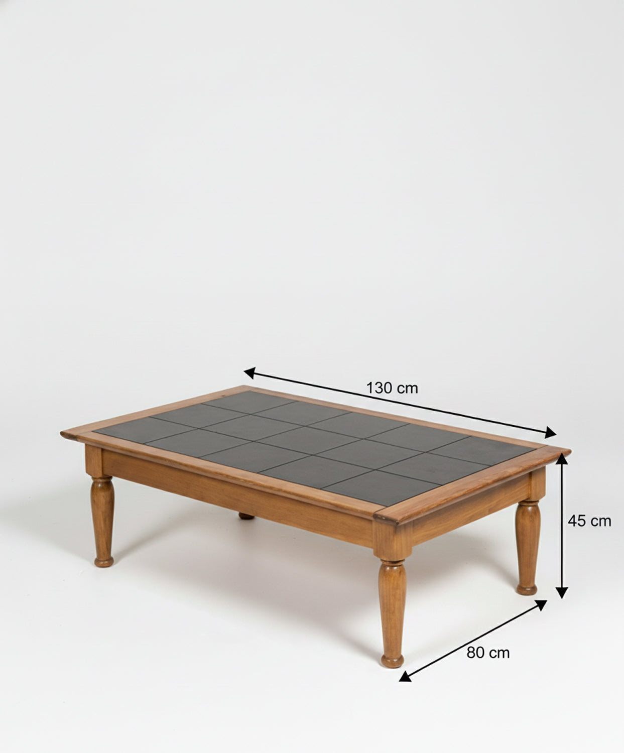 Mesa de centro rústica de madera