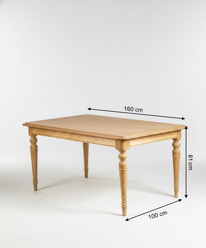 Mesa de comedor de madera Baiona