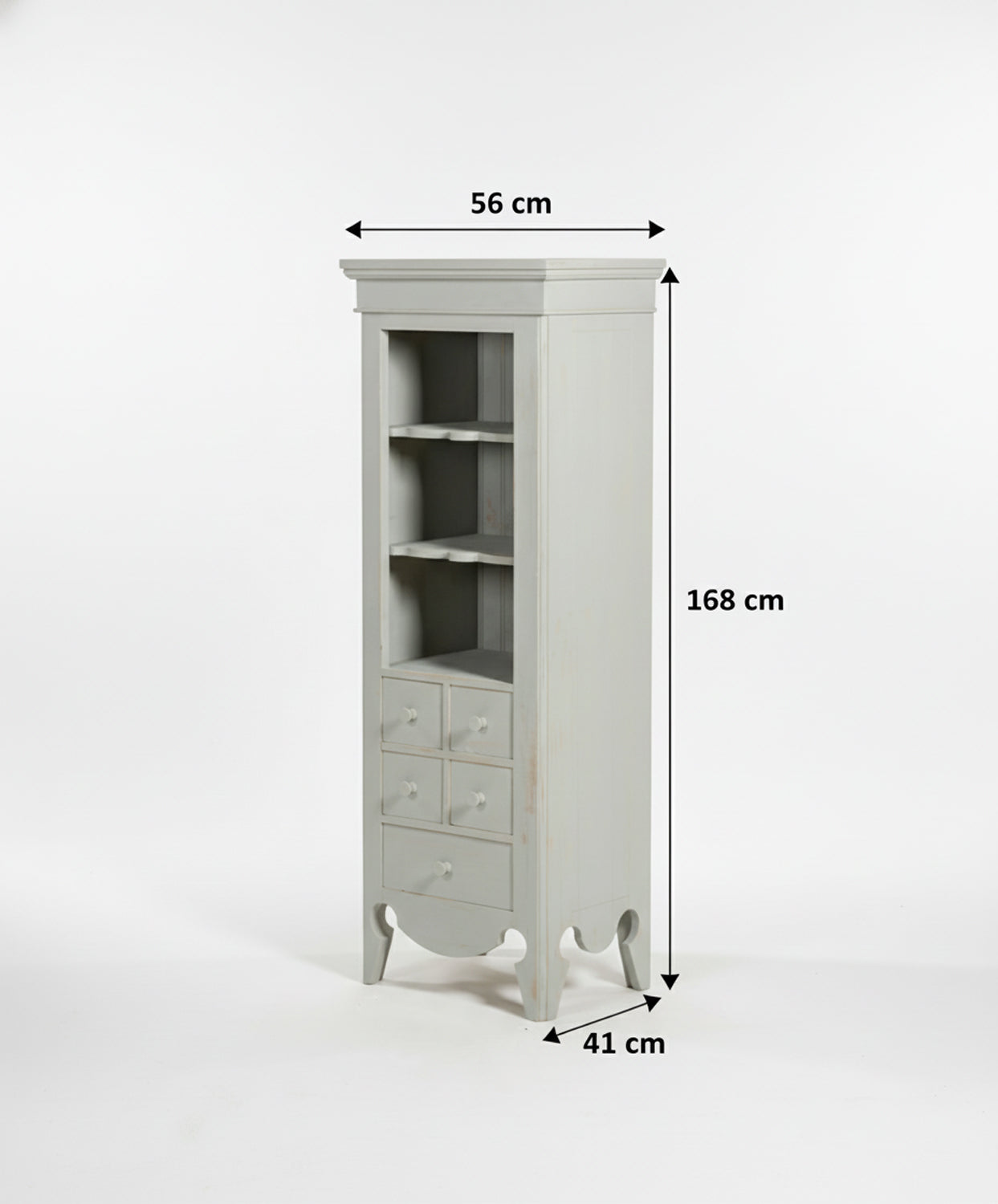 Mueble auxiliar estantería con cajones Gries