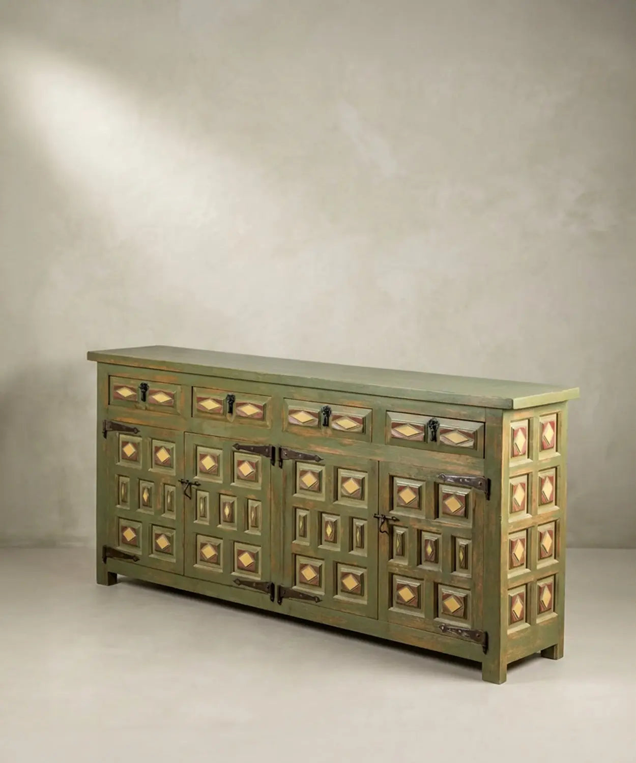 Aparador rústico de madera maciza Leo Antique arte y decoracion