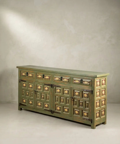 Aparador rústico de madera maciza Leo Antique arte y decoracion