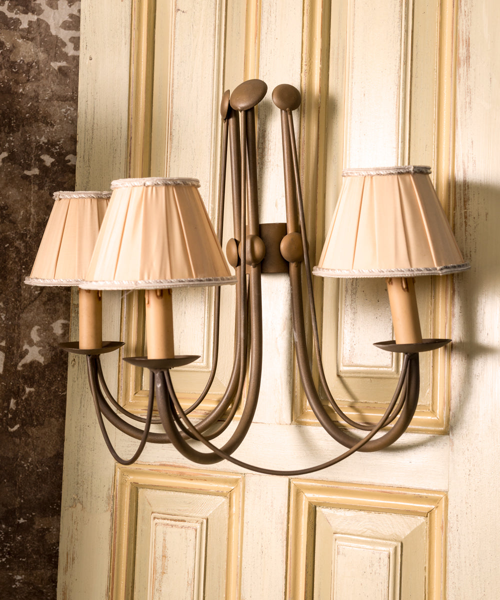 Three-arm wall light