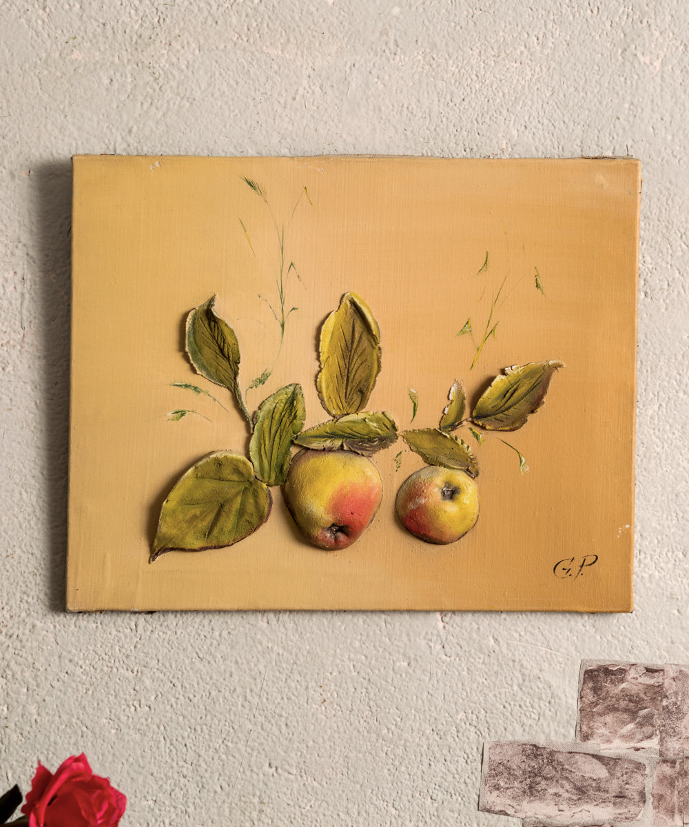 Pareja de bodegones en relieve