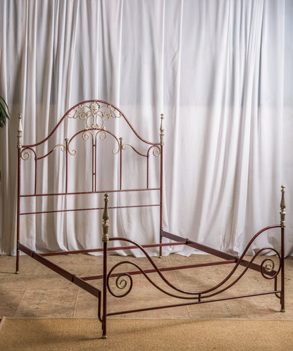 Handcrafted wrought iron bed