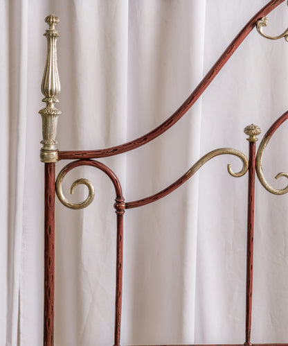 Handcrafted wrought iron bed