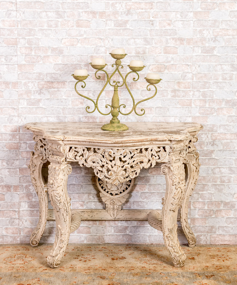 Rococo style wooden console